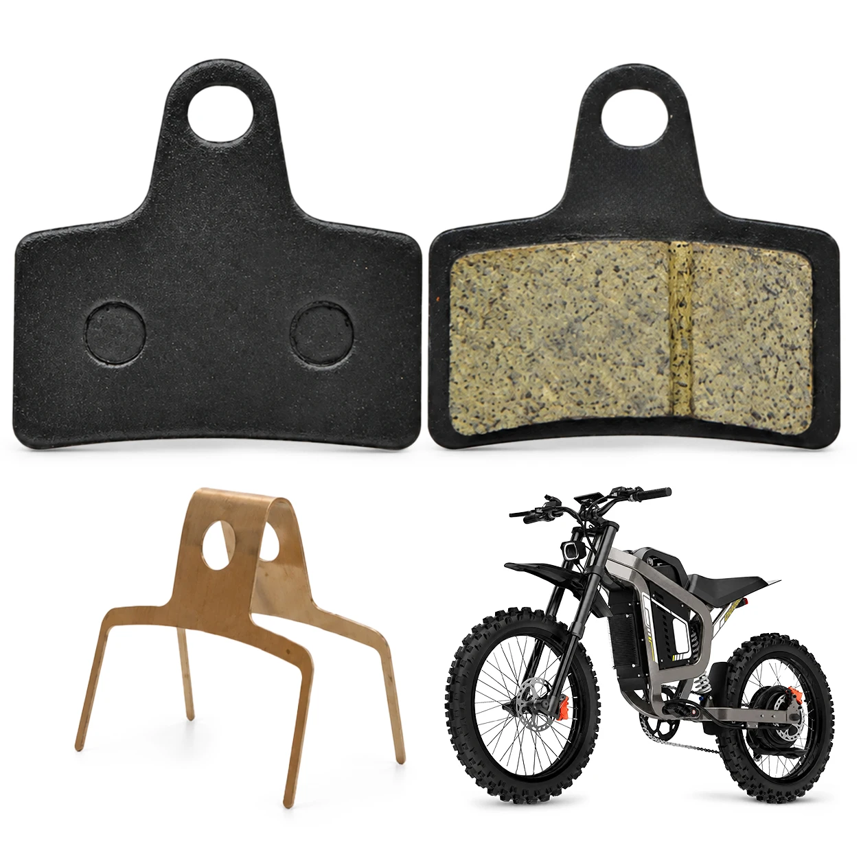 Semi Metal KTET JN600 Brake Pads, for BIGNIU BG-X Mini, Wet Weather Disc Pad for E-Bike E-Moto, Low Noise, Long Life Part