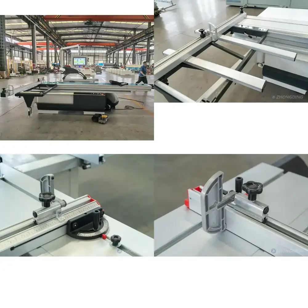 PLC Automatic Wood Panel Cutting Machine Sliding Table Saw for Factory Use