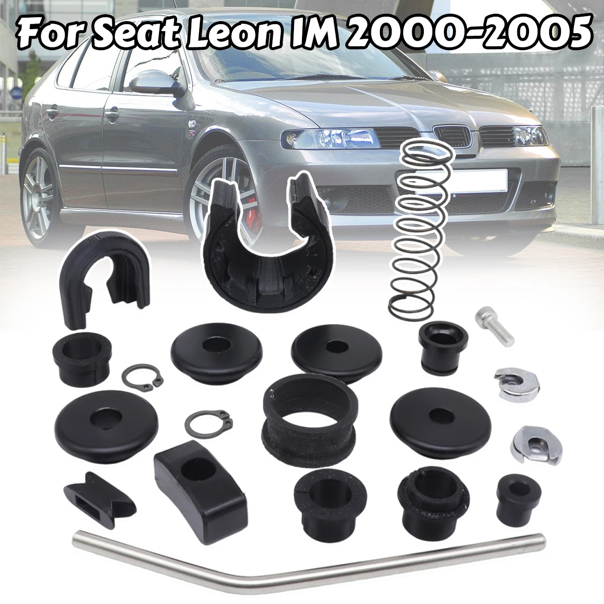 Complete Set Upgrade Bushing For Seat Leon 1M Manual Transimission Gearbox Enhance Shifter Lever Adjuster Selector linkage End