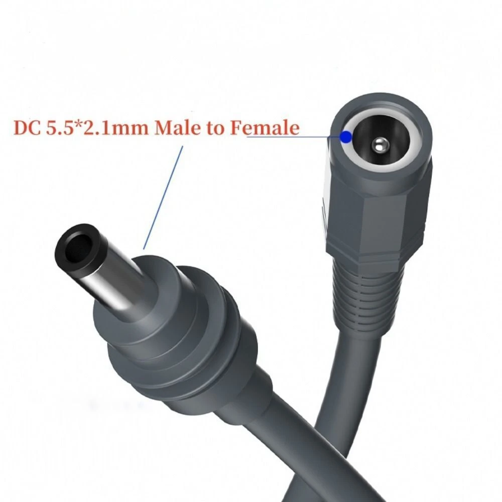 For Starlink Mini DC Male To Female Adapter Cable Extension Cable DC Power Waterproof Plug and Play for Starlink Mini Accessory