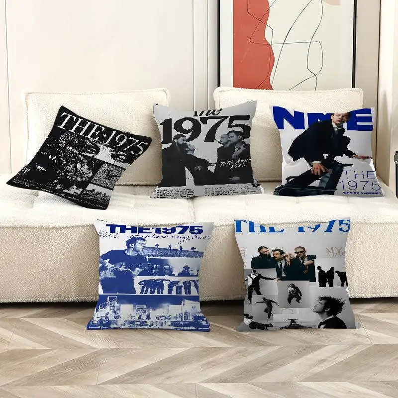 

T-The 1975 R-Rock B-Band Pillow Cover for Bedroom Room and Living Room Sofa Decorative Cushion Cover
