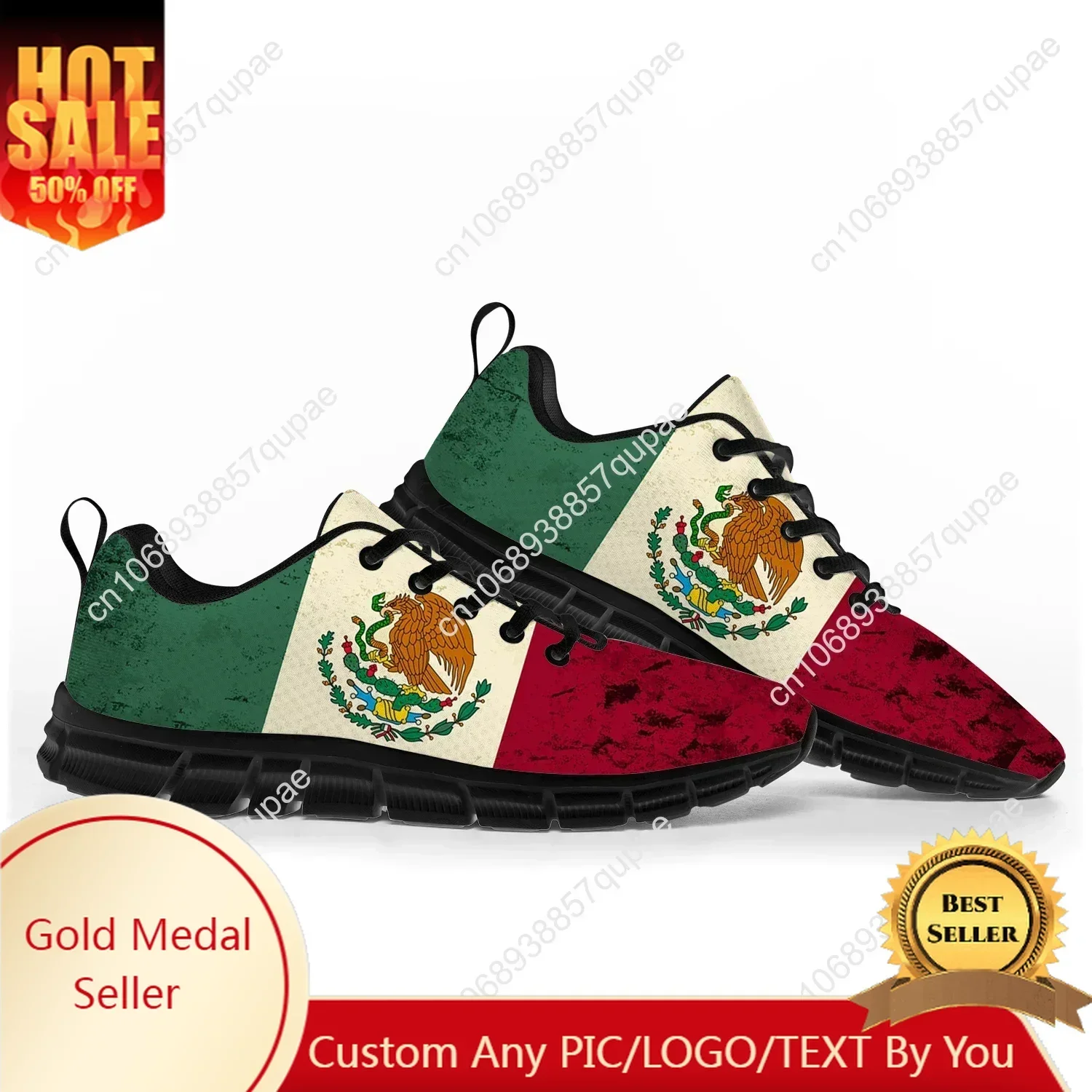 mexican Flag Sports Shoes Mens Womens Teenager Sneakers mexico Casual Custom High Quality Couple Shoes