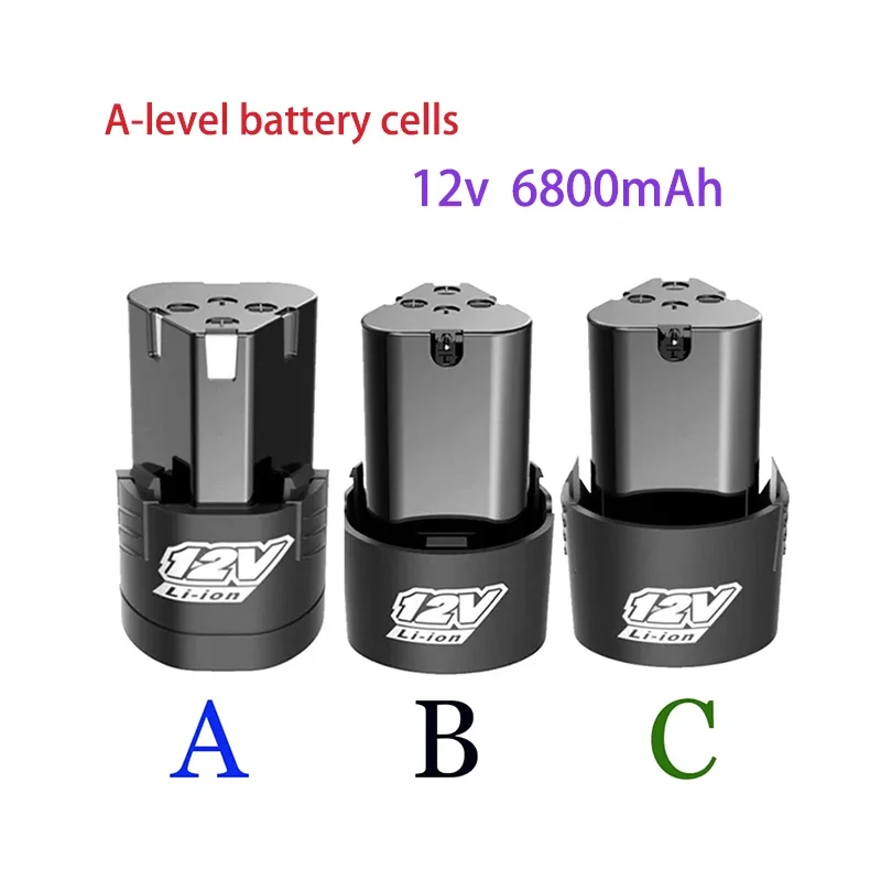 High Capacity 12V 6800mAh Universal Rechargeable Battery For Power Tools Electric Screwdriver Electric drill Li-ion Battery