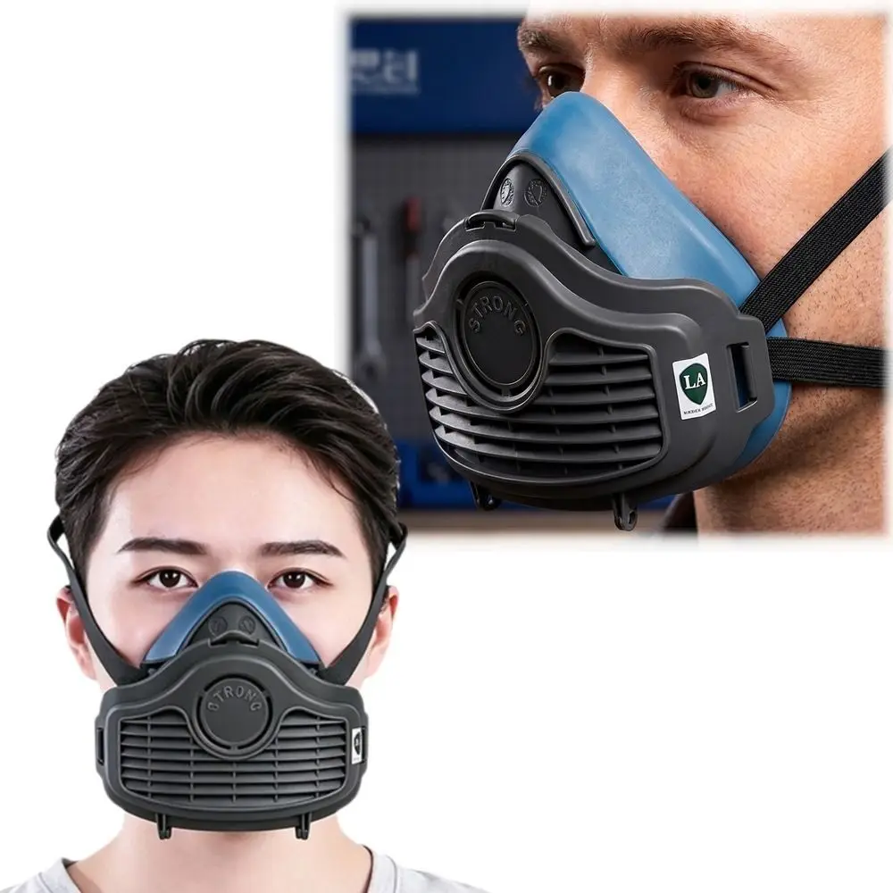 Silicone Material Silicone Dustproof Half Gas Mask Reusable Design Self-Priming Filter Dust Respirator Protective