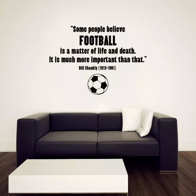 

BILL SHANKLY football quote Vinyl Decal Wall Art Sticker removeable decor self-adhesive