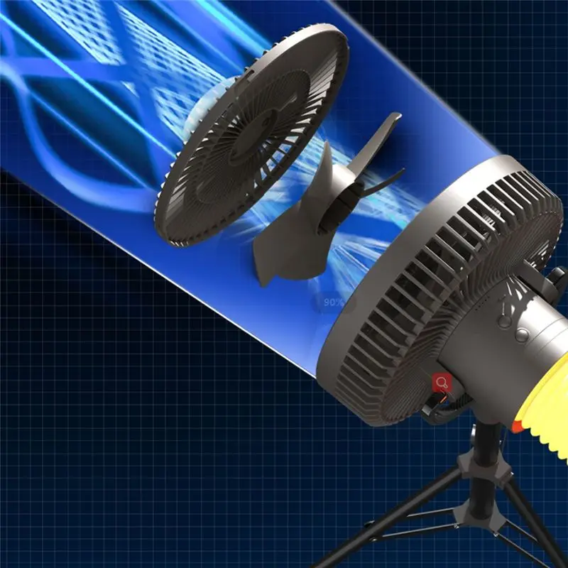 

*BAAY Portable Outdoor Camping Fan Multifunction Ceiling Fan USB Chargeable Desk Tripod Stand Air Cooling Fan with Night Light