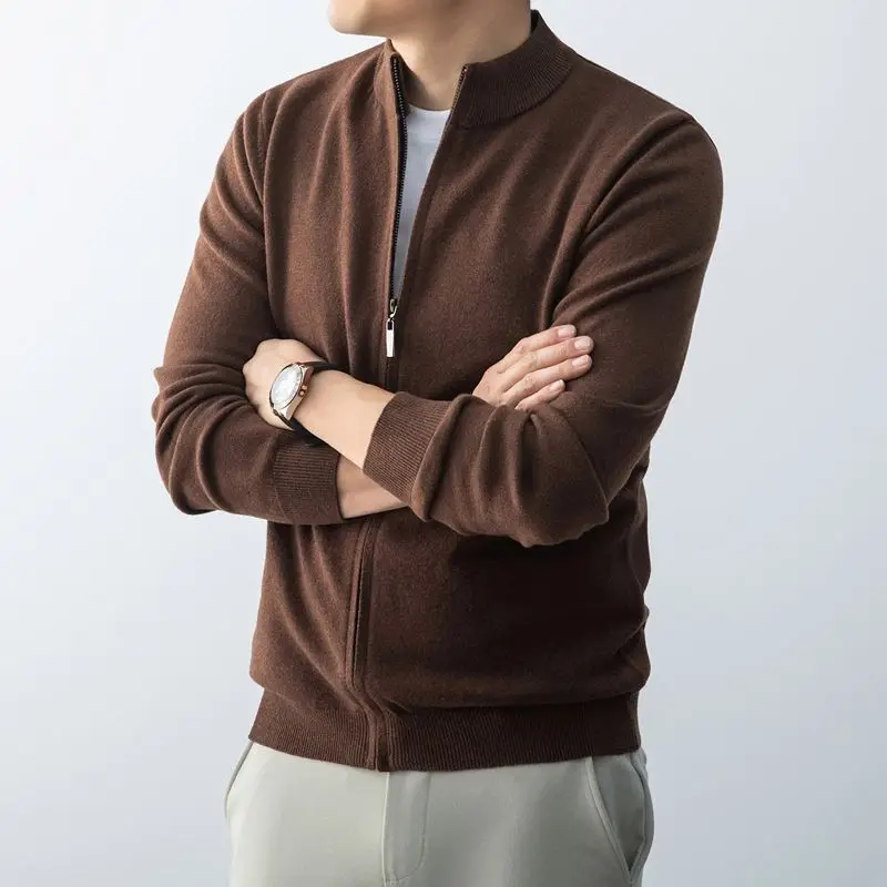 

Новый китайский Sle Long Sve Loose Men's irt Bla с воротником-стойкой, повседневный топ, модная корейская версия, универсальный M Faion