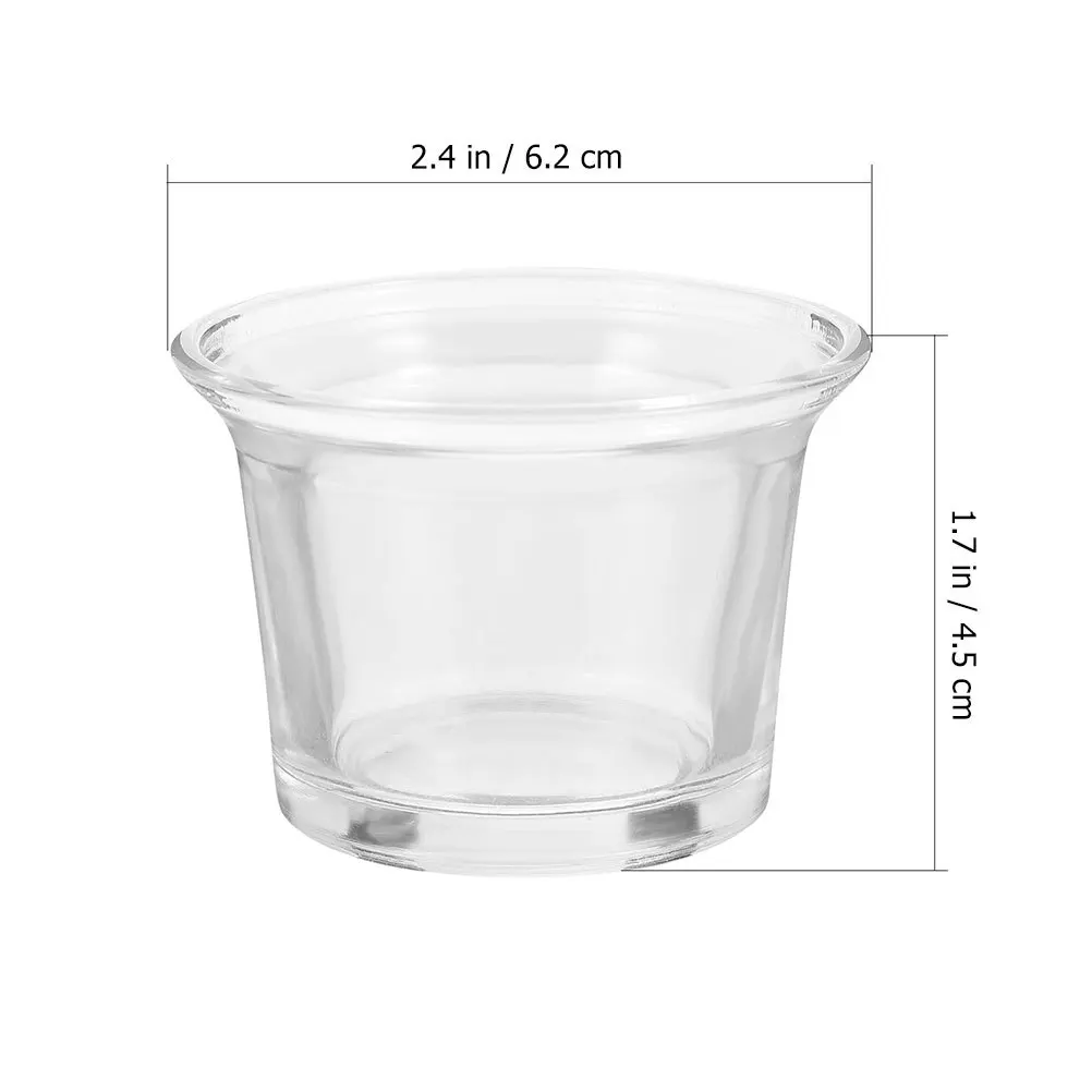6Pcs Glass Jar Container Creative Aromatherapy Holder for Indoor Decorative Lighting and Small Item Storage Use