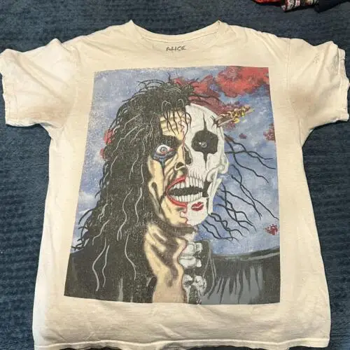 1990s Alice Cooper Basic Unisex T-Shirt Thick Cotton T-Shirt Remake Couple Top Casual and Comfortable Summer Preferred - view 2