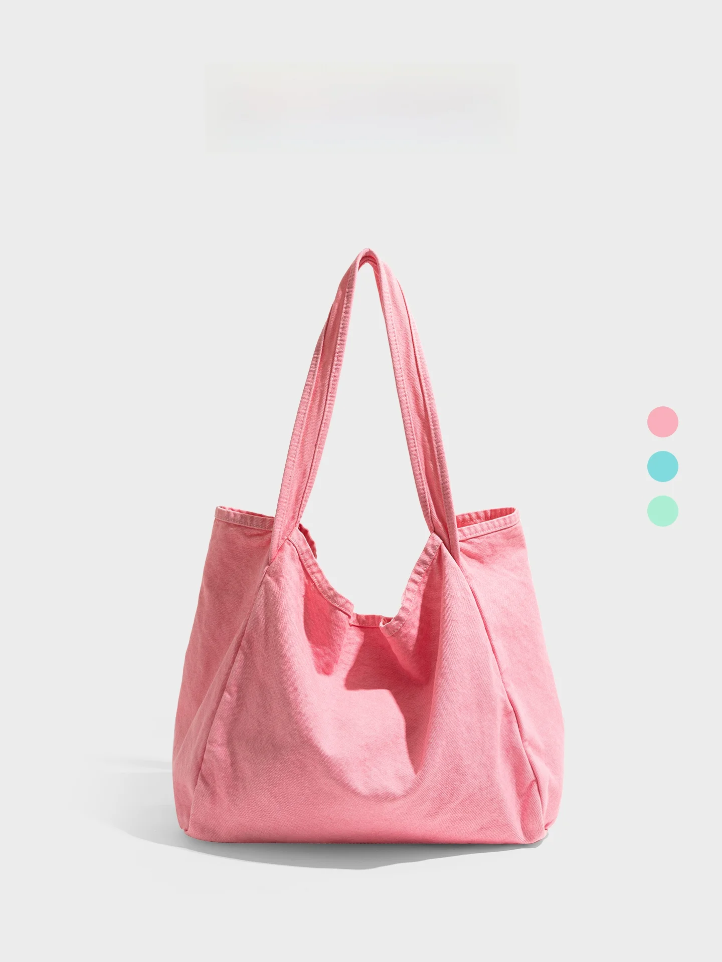 

Pink Canvas Tote Bag Lazy Style Large Capacity Single Shoulder Handbag Orange Girl Brand Casual Simple Style Summer 2026