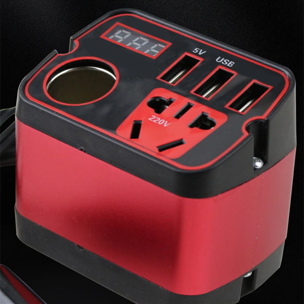Car Converter 12V Inverter Efficient Energy Supply Inverter Car Battery Converter Built-in Protection Features