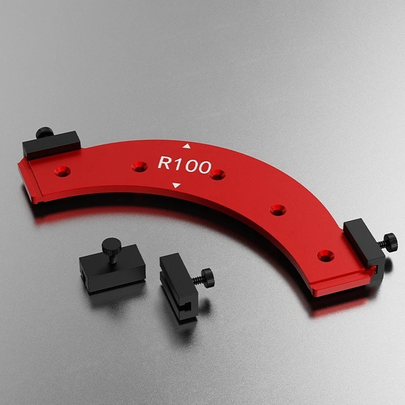 Grande arco Mould roteador elétrico, Slotting Template, Carpintaria, ângulo curvo, chanfrar ferramentas, 5 Inner and Outer Corner