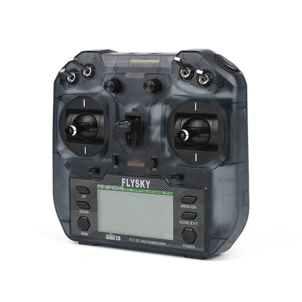 FS-i6NOVA Flysky RC Transmitter AFHDS 2A Version, Semi-transparent Vacuum Grey, 10CH Output
