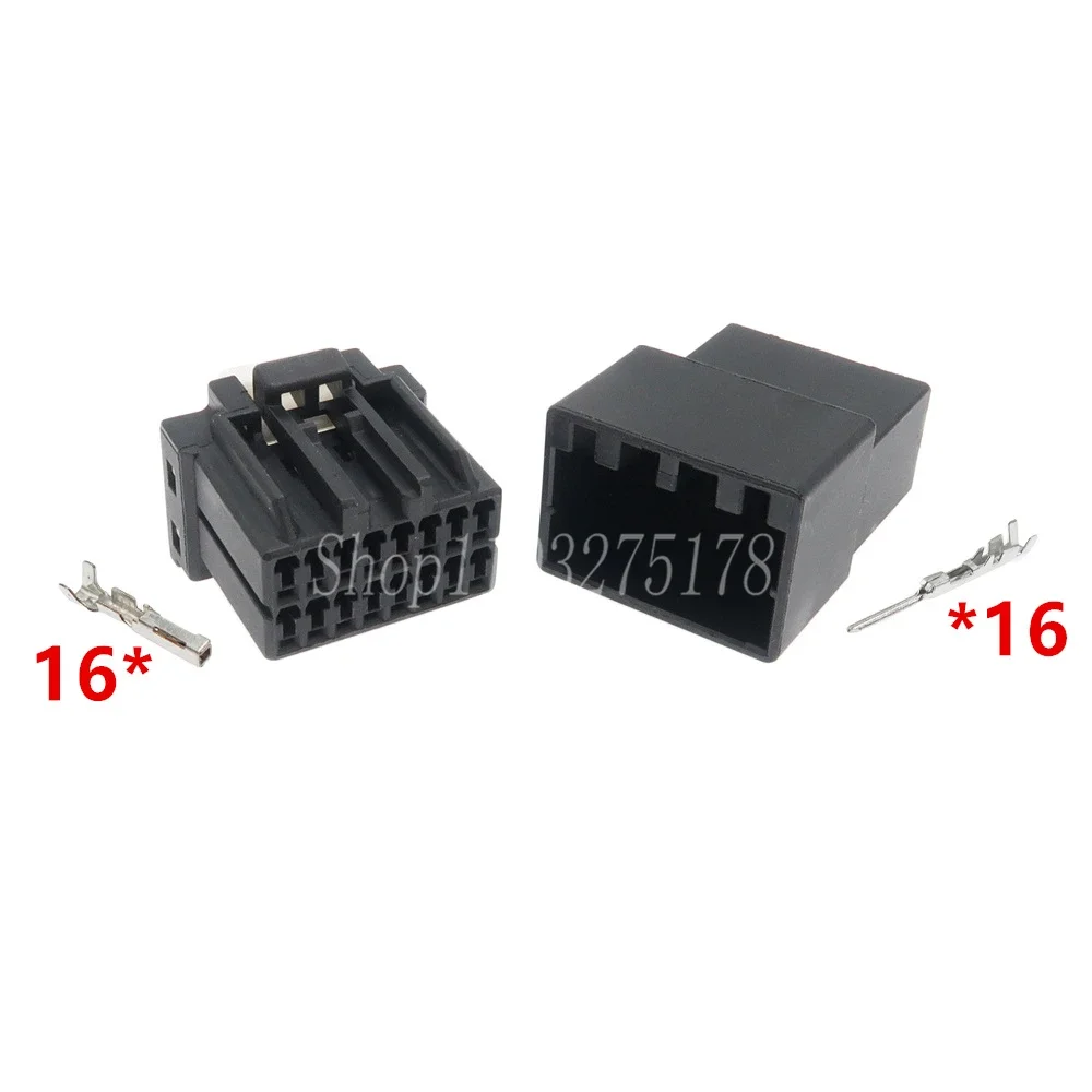 1 Set 16-Pin 175966-2 175615-2 Auto-Kabelverbinder PCB-Steckverbinder Automobil-Verkabelungsterminal Modifikationsstecker mit 20cm Kabeln – Detail 2