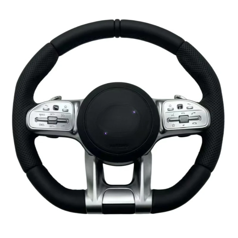 For C E S G GLE GLS GLC CLS W213 W222 W205 C63 Carbon Fiber Leather Sport  Steering Wheel Upgraded New Edition