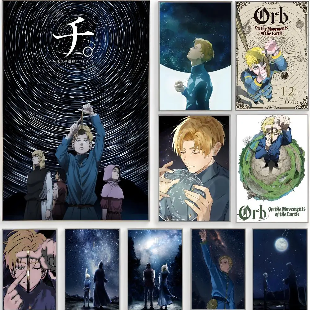 epic anime o-orb on the movements of the earth Poster Classic Wall Art  Home Decor  Peel and Stick Unframed