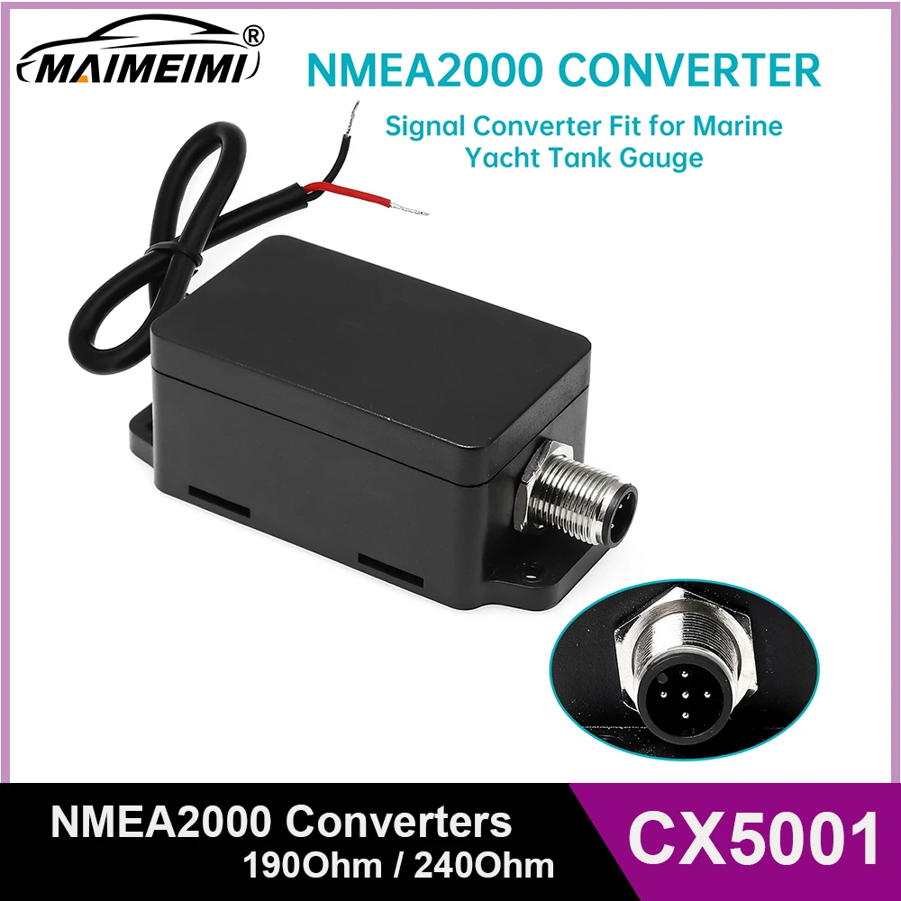 NMEA2000 Tank Fuel Level Gauge Connector Cable Adapter CX5001 for Marine Boat Yacht Tank Fuel Level NMEA 2000 Converter Sensor