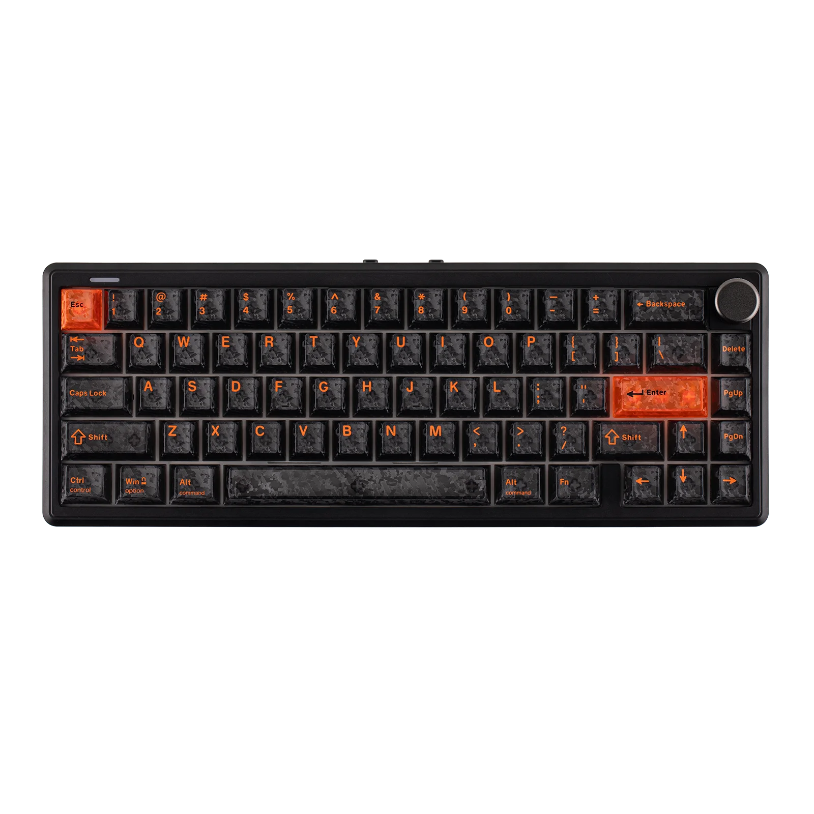EPOMAKER TH65 65% ANSI US Layout Bedraad/BT/2.4Ghz Draadloos Mechanisch Toetsenbord 8000mAh Batterij & Volumeknop voor Kantoor/Games