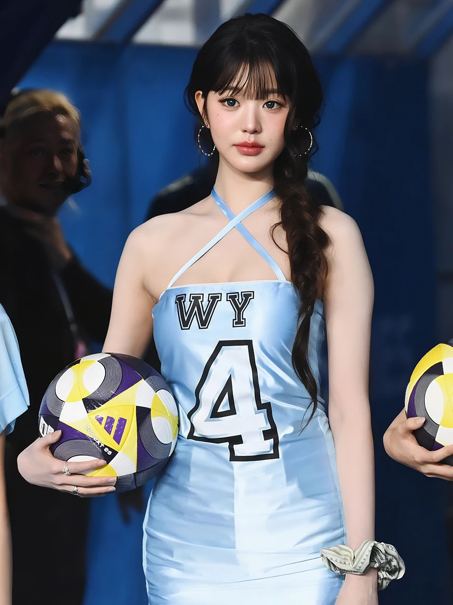 American Sle Printed Satin Ne Hanging Dr Women's Slim Fit Skirt Casual Summer Faion Soft Polyester Fabric Gown