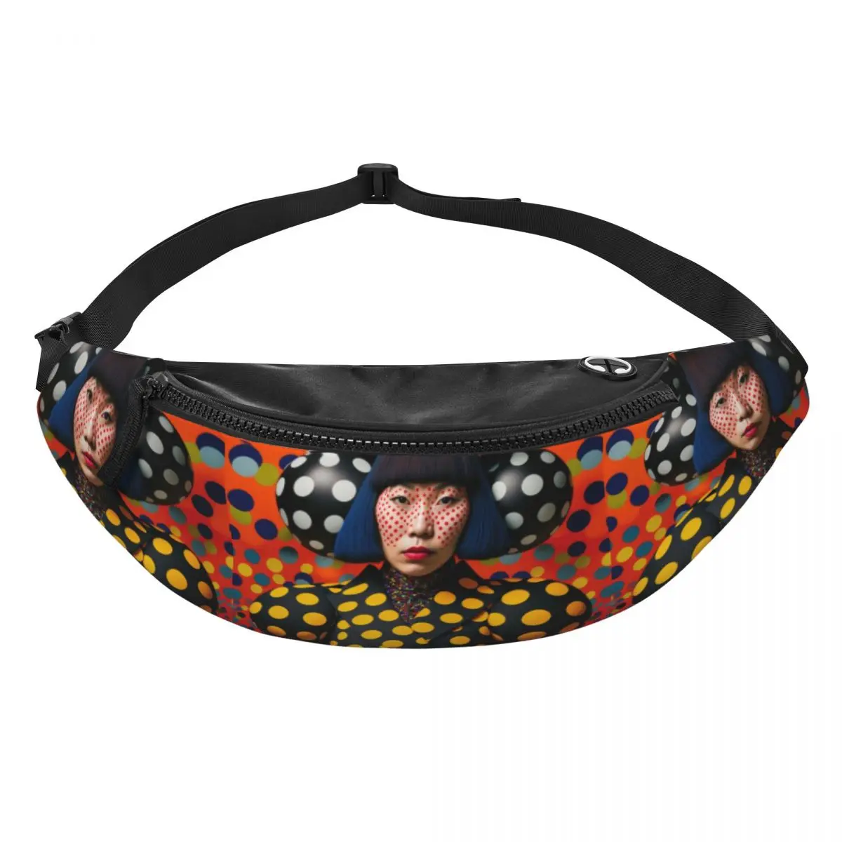 Yayoi Kusama Arte Abstrata Fanny Pack para Homens e Mulheres, Bolsa Cintura Crossbody para Camping, Bicicleta, Bolsa de Dinheiro para Telefone, Legal