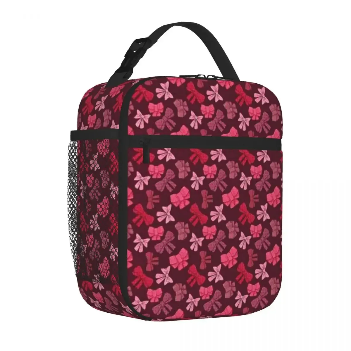 Bestselling Bows In Rosy Eco Friendly Insulated Snack Tote Kids School Large Lunch Bag