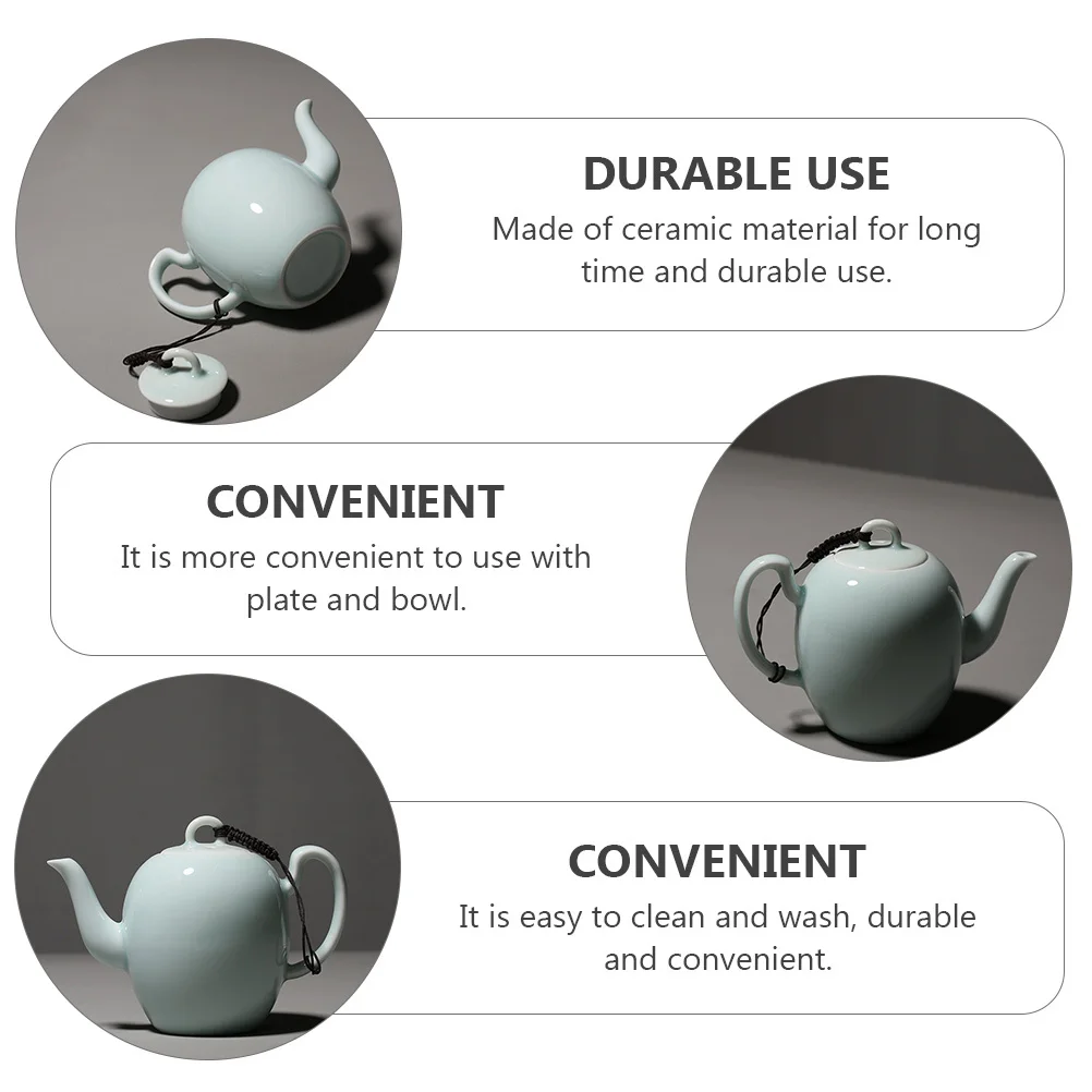 

1 шт., керамический чайник тонкого мастерства, небольшой фильтрующий чайник для ресторана, отеля, дома, ежедневного использования, термостойкий чайник