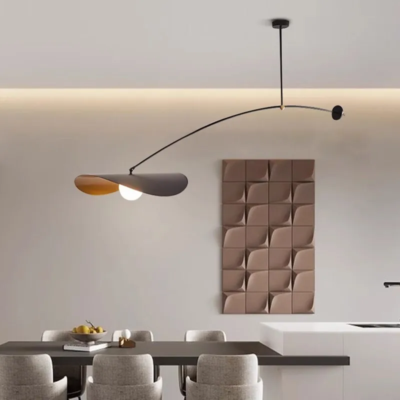 

Modern minimalist restaurant Rotate Chandelier Nordic rocker arm Ceiling Light Bedside Room Decor adjustable Hanging lighting