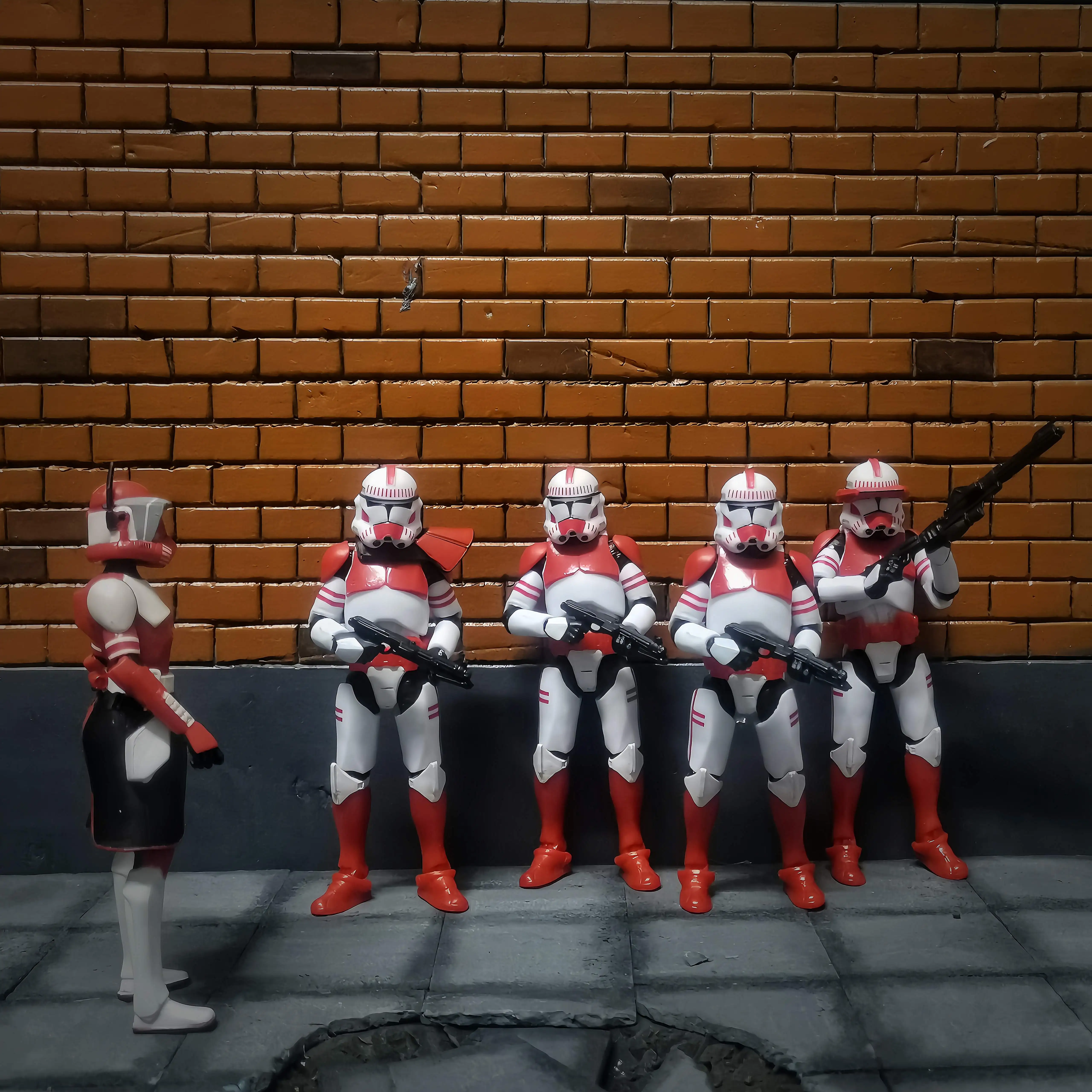 Star Wars 3.75 Inch Trooper 1/18 Shock Coruscant Guard Kamino Clone Sergeant Hound Fox Action Figure Toys Model Loose view 5