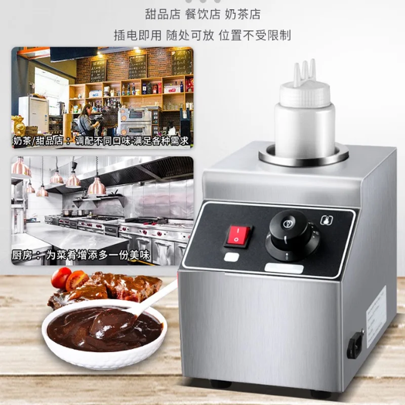 Commercial Sauce Bottle Warmer for Chocolate Cheese Butter Oyster Sauce Warmer Electric Hot Sauce Bottling Machines