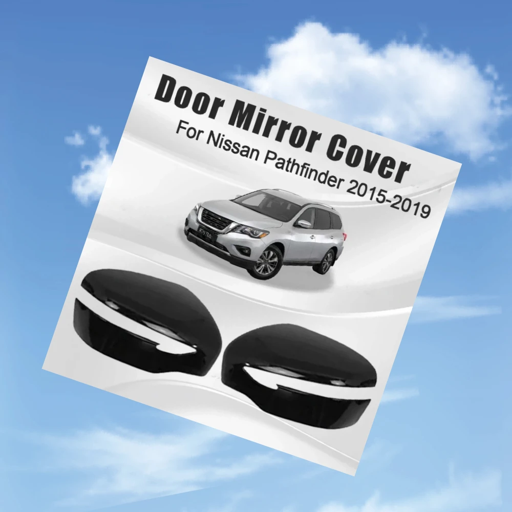 

Car Upgrade Glossy Black Carbon Fiber Door Mirror Cover For Nissan Pathfinder 2015 2016 2017 2018 2019 Car Rearview Accessories