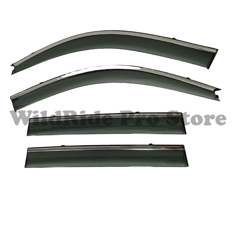 Side Window Deflectors Rain Sun Guards Shield Window Vent Visors for Prado FJ120 2003 2004 2005 2006 2007 2008 2009
