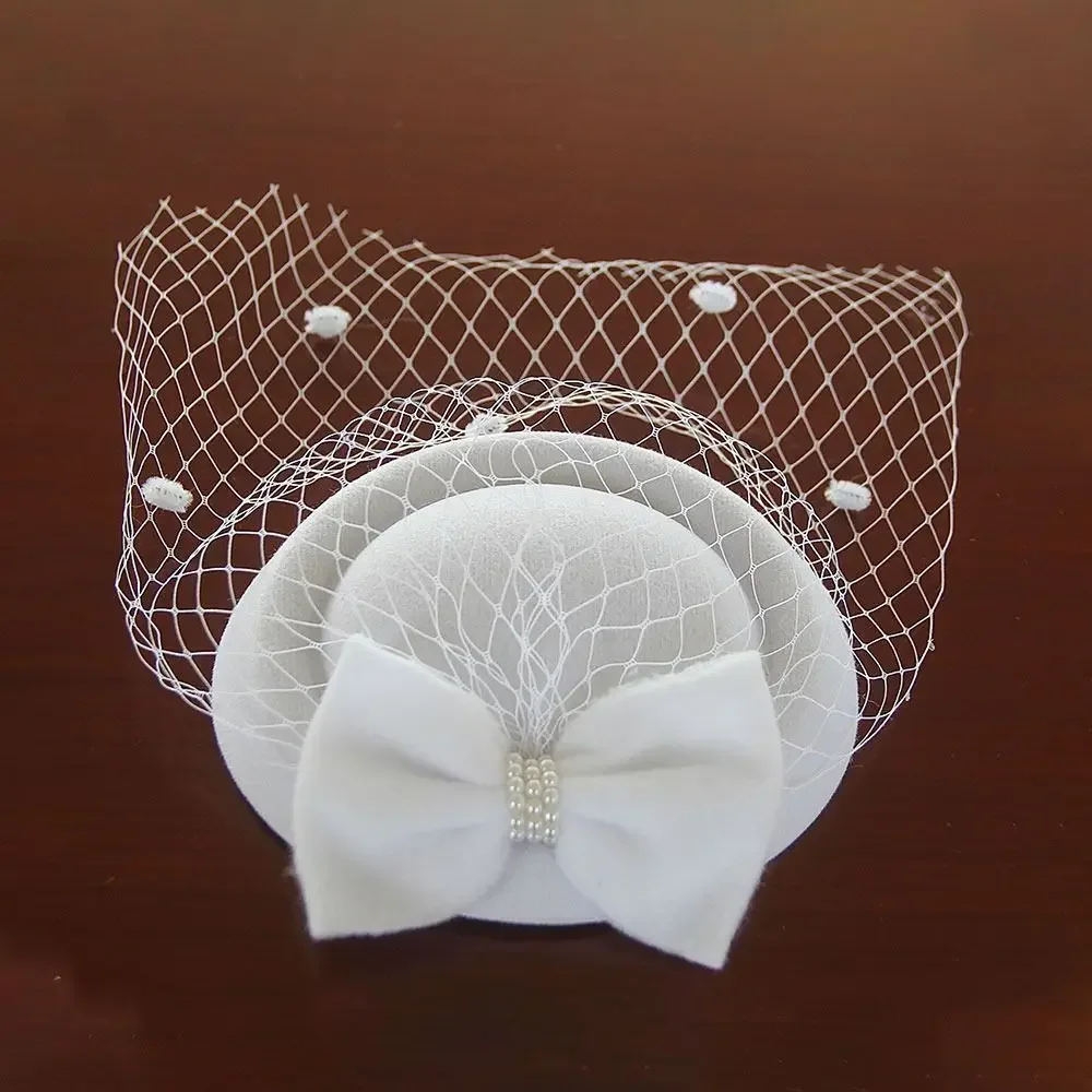 

Hair Accessories Fascinator Hats Fashion Wedding Charming Bowknot Felt Headband Hair Claw Fascinators Top Hat Bride