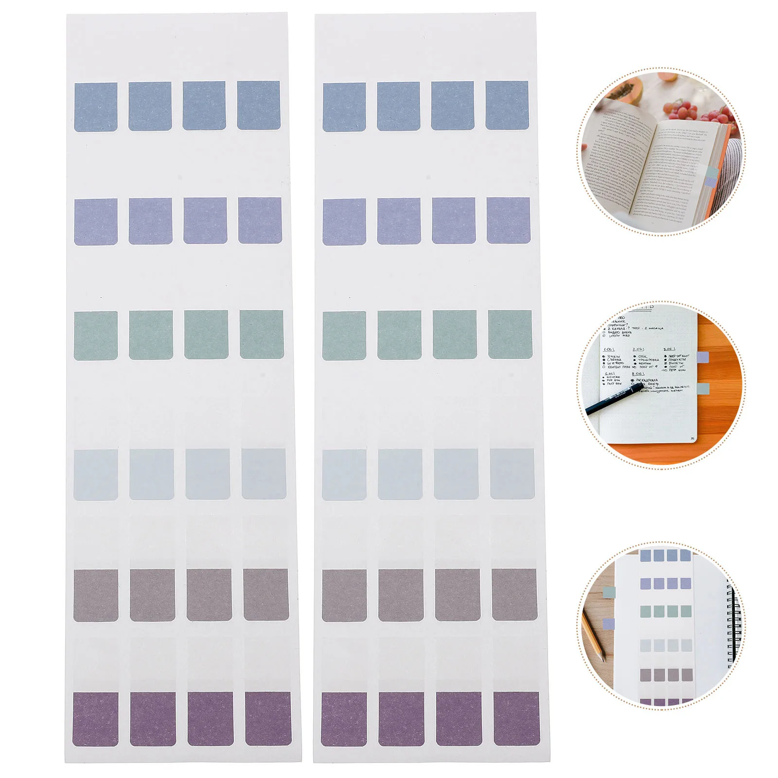 Picture 5: 40 Sheets Colorful Fluorescent Sticky Tabs Bookmark Labels for Books Notepads Page Markers Index Divider Tabs Annotation