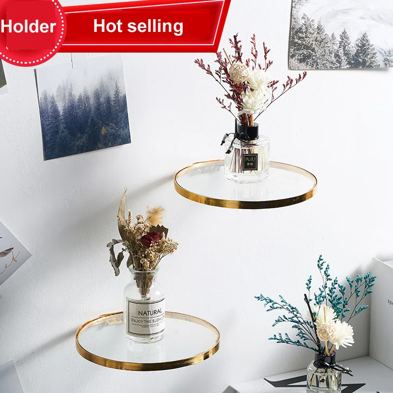 criativo-ferro-forjado-vidro-borda-rack-montado-na-parede-ouro-redondo-flutuante-prateleira-decorativa-diversos-armazenamento-titular-hotel