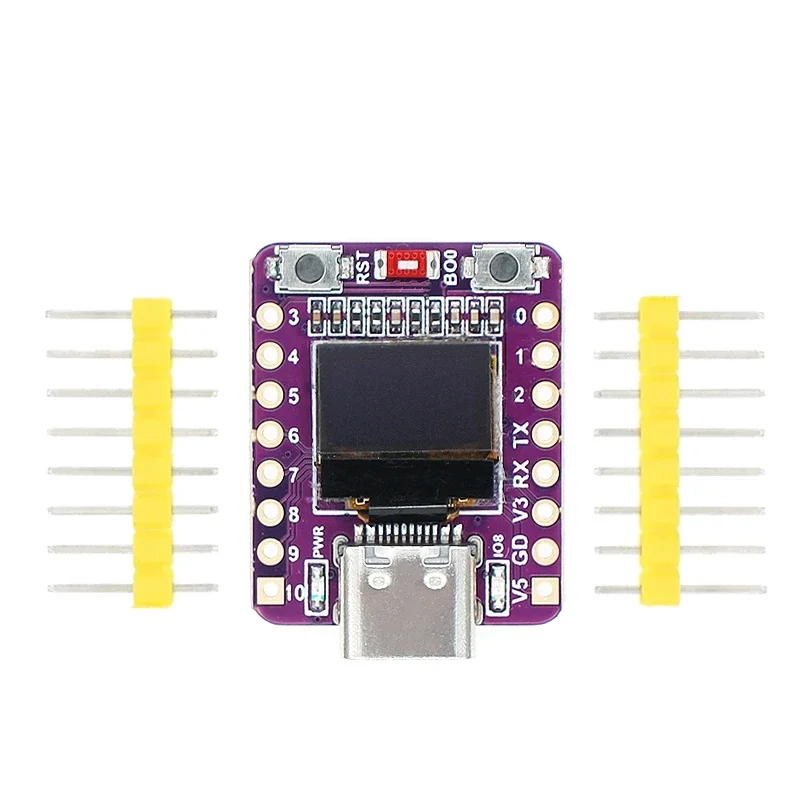 Плата разработки ESP32-C3 OLED с 0,42-дюймовым OLED-модулем, керамической антенной, Wi-Fi, Bluetooth, ESP32, супермини-плата разработки