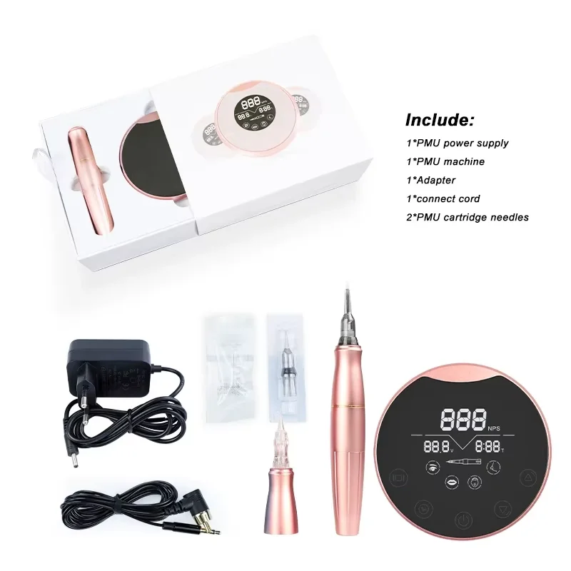Biomaser P90 PMU آلة الوشم عدة خرطوشة عالمية إبرة Dermografo الروتاري قلم الوشم لتدريب الحاجب الوشم الصغير #4