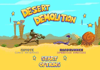 Desert Demolition 16bit MD Game Card For 16 Bit Sega MegaDrive Genesis Consoles