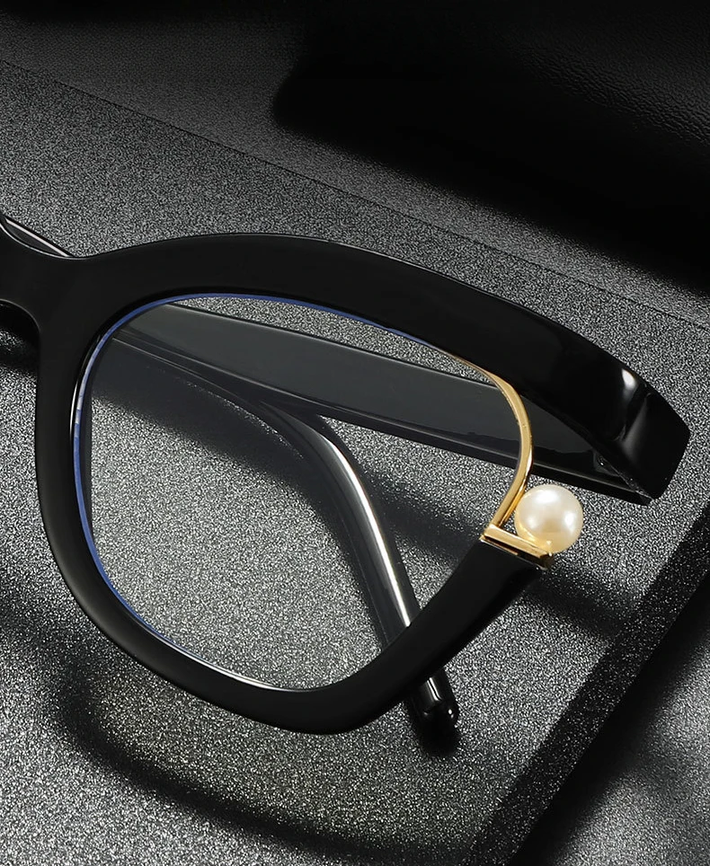 Hochwertige Anti-Blaulicht-Lesebrille für Damen, Perlenbrille, Cat-Eye-Stil, modische Presbyopie-Brille für Frauen – Detail 3