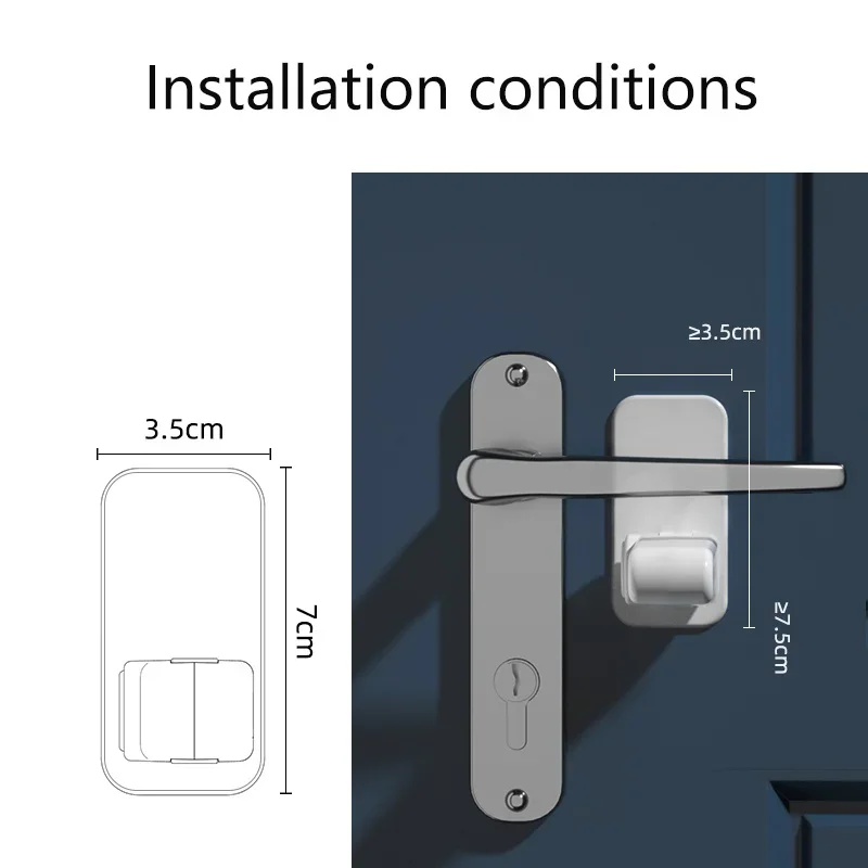Safety ABS Anti-open Handle Locks Door Lever Lock Baby Kids Safety Doors Lock Home Universal ABS Protection Device for Children