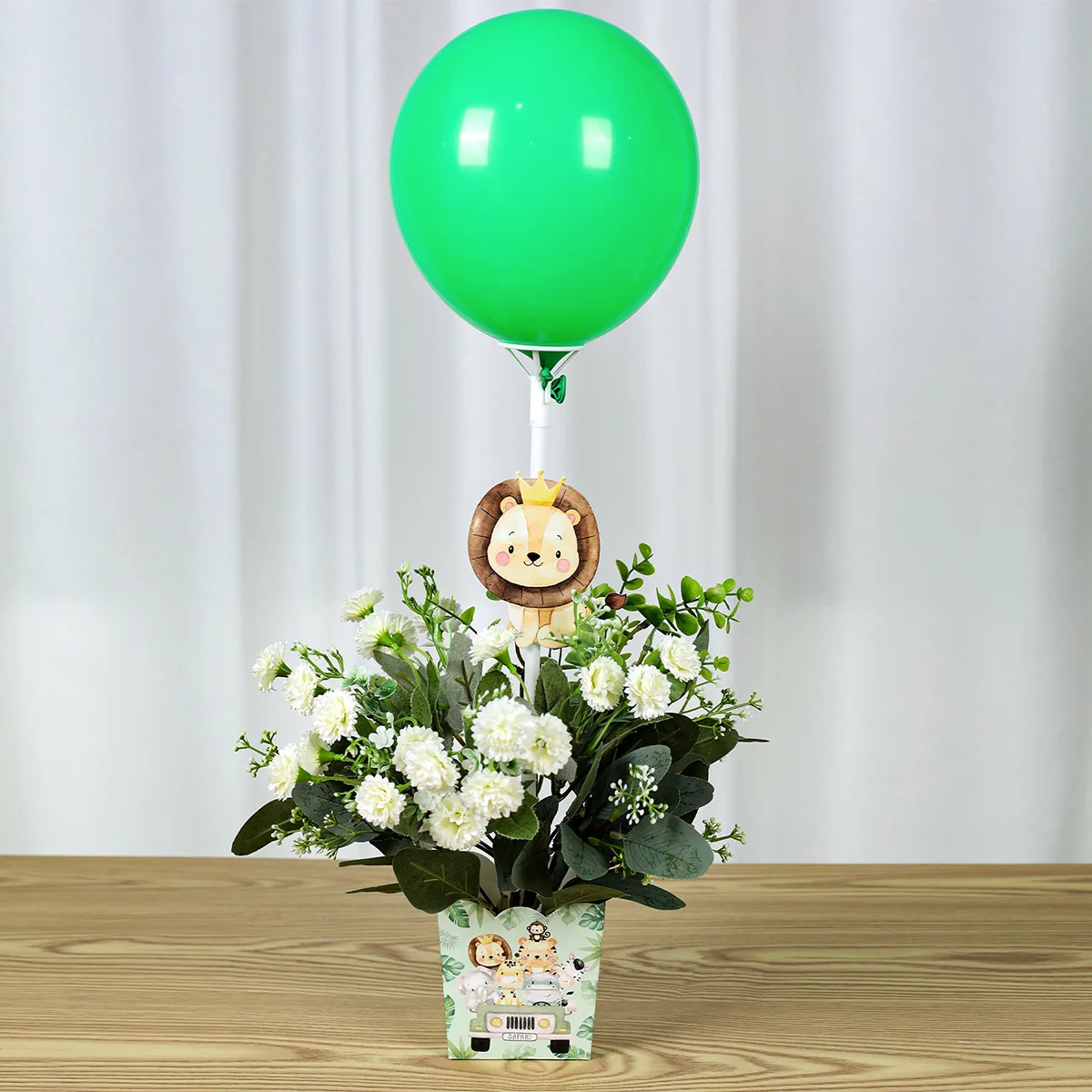 

Jungle Animal Balloon Balloon Stand Set Jungle Safari Birthday Party Decoration Wild One Green Globos Baby Shower Party Supplies