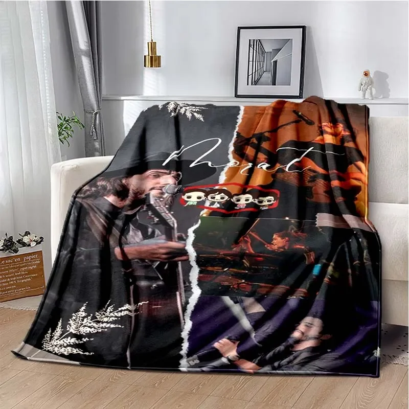 Morat Music Band Printed Flannel Blanket Soft Autumn and Winter Warm Plush Throw Blanket Adult Bedroom Sofa Bed Picnic Blanket