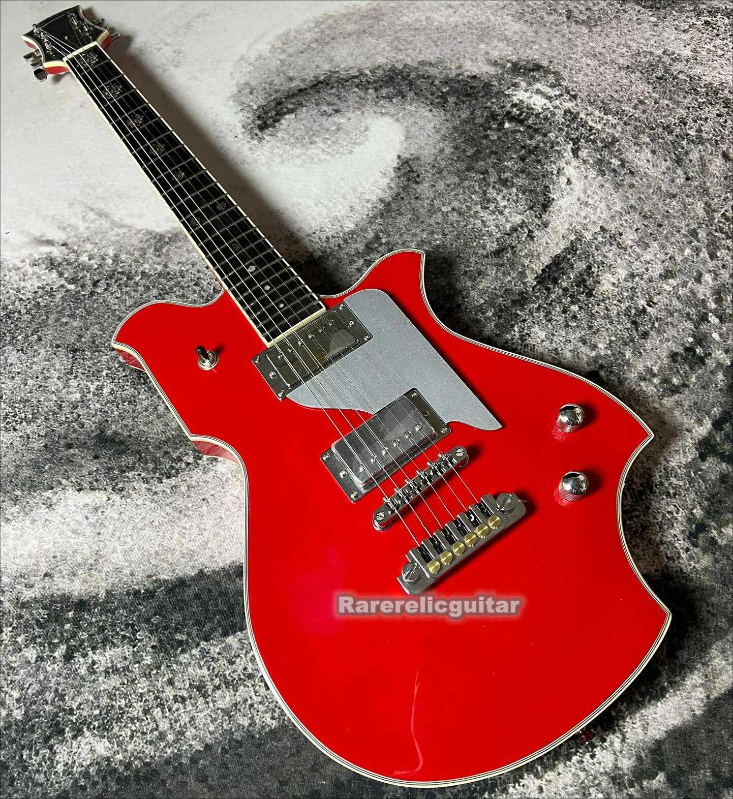 New Dream Fernan MV 480HT TOMOYASU HOTEI Signature Red Electric Guitar, TP-9 Bridge, Grover Tuners, Gold Hardware