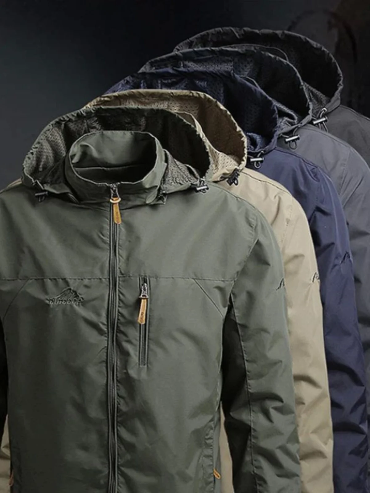 

Мужская спортивная ветровка на открытом воздухе Jaet, молодежная модная длинная све, застежка-молния, обычная посадка, ветрозащитная верхняя одежда, осенний сезон