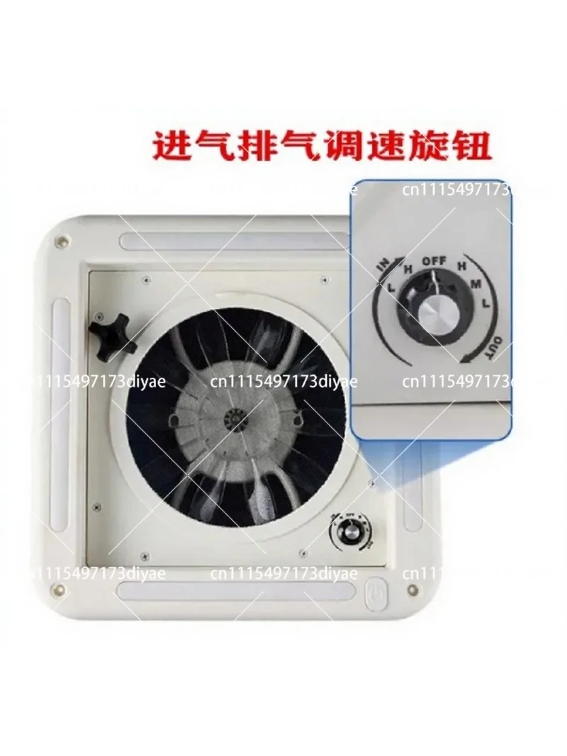 RV Exhaust Fan, 3-Speed Silent Two-Way Ventilation for Small Bathroom in Trailer Bed Car Camper