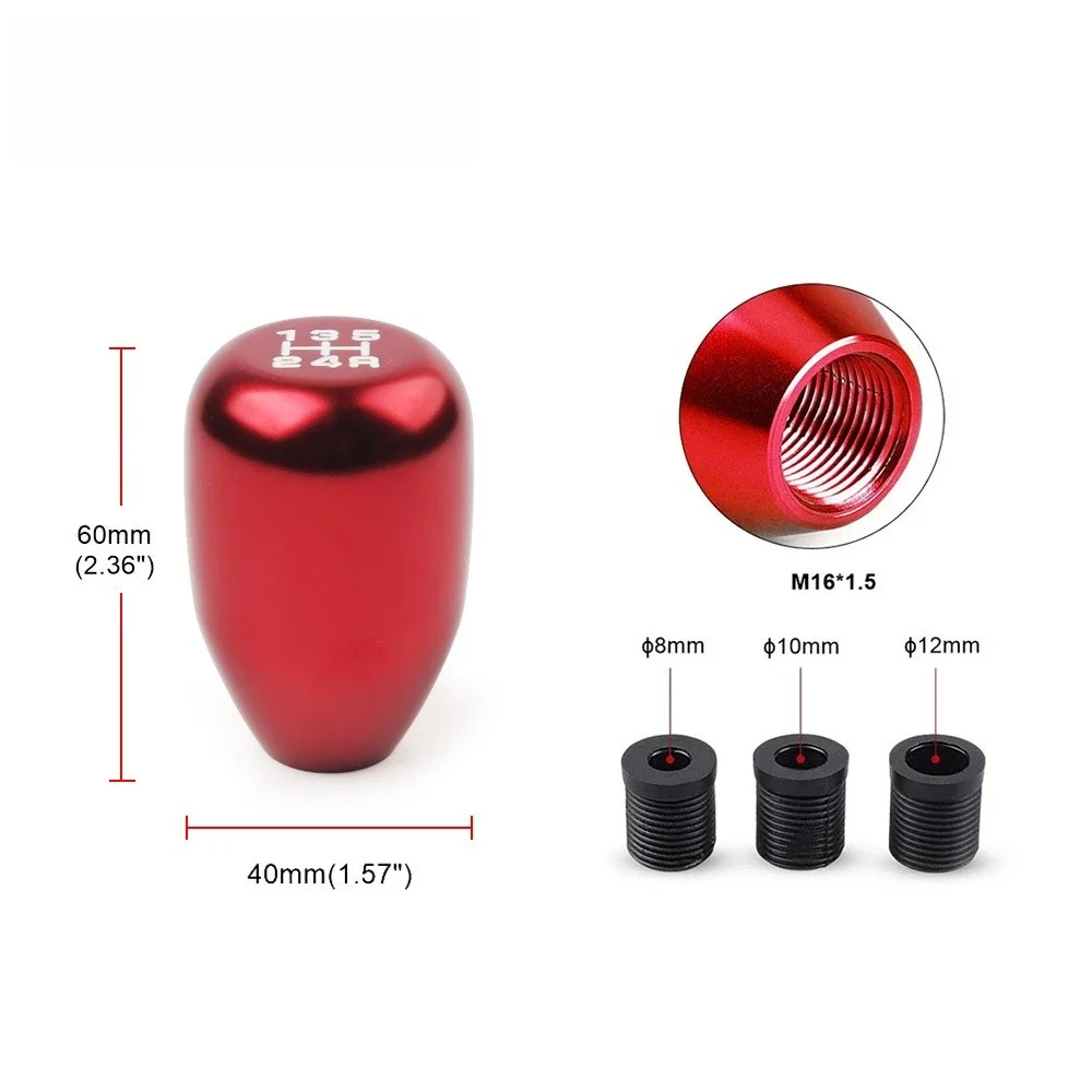 سبائك الألومنيوم والعتاد التحول المقبض سرعة دليل المعادن والعتاد عصا رئيس العالمي صالح ملحقات السيارات تعديل شخصي #5