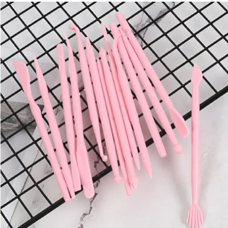 14Pcs Plastic Clay Sculpting Set Wax Carving Pottery Tools Carving Sculpture Shaper Polymer Modeling Clay Tools