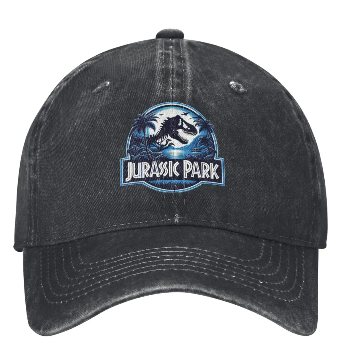 

Jurassics Park Dinosaur Washed Baseball Cap Science Fiction Film Hats Summer Women Men Outdoor Sun Sun-Proof Baseball Caps