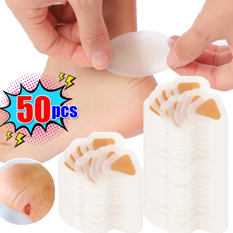 10-50pcs Gel Heel Protector Foot Patches Adhesive Blister Pad Heel Liner Shoe Stickers Pain Relief Plaster Care Cushion Grip