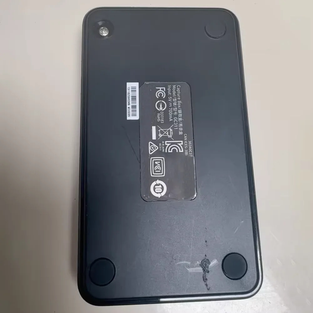 The video capture card supports 1080P60 GC311