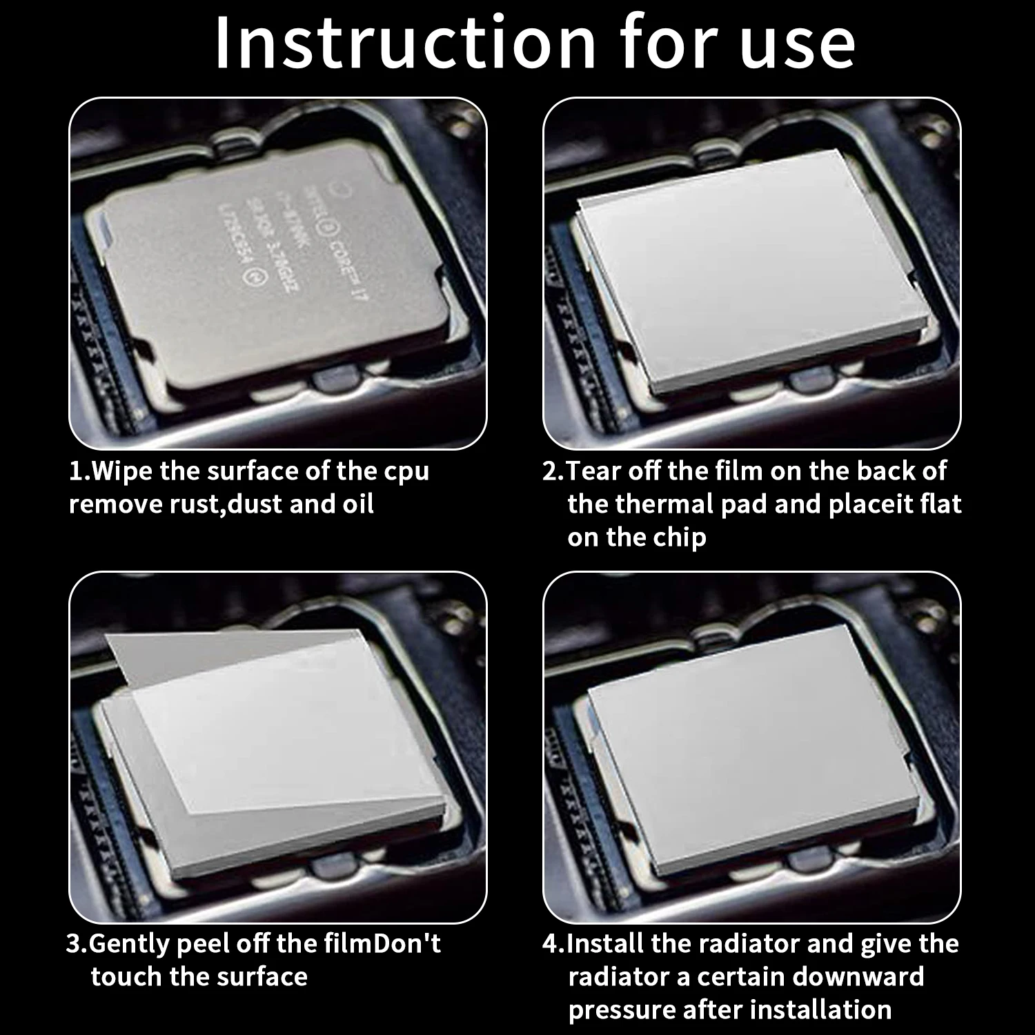 TEUCER TP400 14.8W/MK Thermal Pad CPU/GPU Graphics Card Laptop Heatsink Cooling thermal Pads Motherboard Silicone Grease Pad